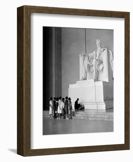 Paying Homage to Lincoln-William J. Smith-Framed Photographic Print