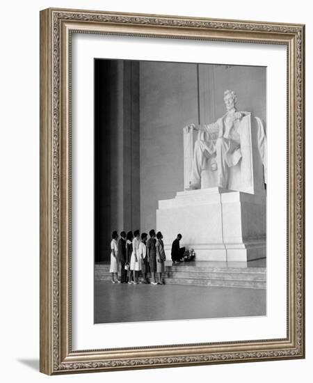 Paying Homage to Lincoln-William J. Smith-Framed Photographic Print