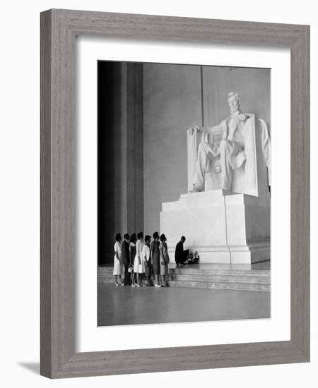 Paying Homage to Lincoln-William J. Smith-Framed Photographic Print