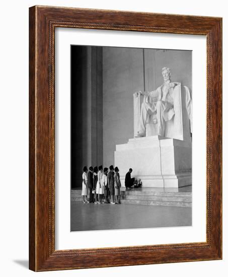 Paying Homage to Lincoln-William J. Smith-Framed Photographic Print