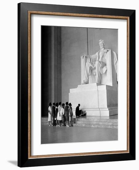 Paying Homage to Lincoln-William J. Smith-Framed Photographic Print