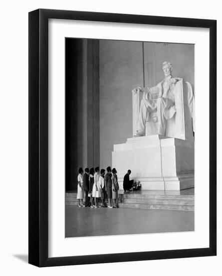 Paying Homage to Lincoln-William J. Smith-Framed Photographic Print