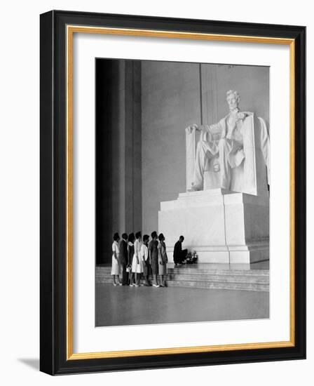 Paying Homage to Lincoln-William J. Smith-Framed Photographic Print