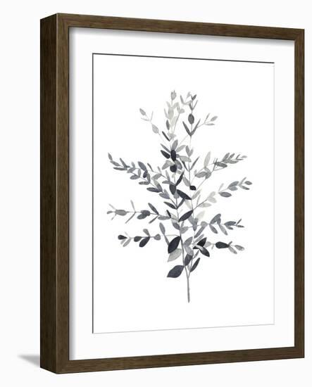 Paynes Grey Botanicals II-Emma Scarvey-Framed Art Print