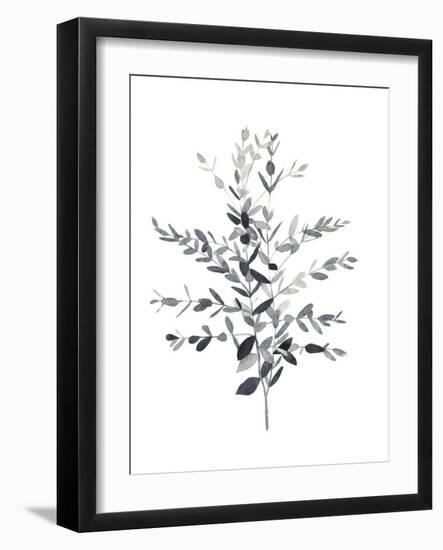Paynes Grey Botanicals II-Emma Scarvey-Framed Art Print