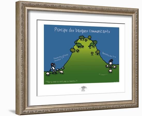 Pays B. - Basques communicants-Sylvain Bichicchi-Framed Art Print