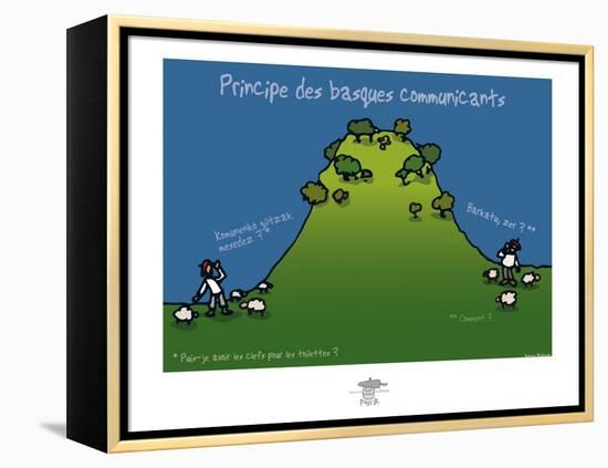 Pays B. - Basques communicants-Sylvain Bichicchi-Framed Stretched Canvas