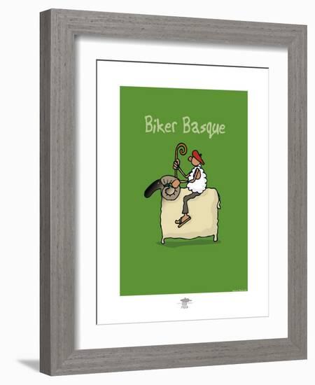 Pays B. - Biker basque-Sylvain Bichicchi-Framed Art Print