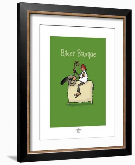 Pays B. - Biker basque-Sylvain Bichicchi-Framed Art Print