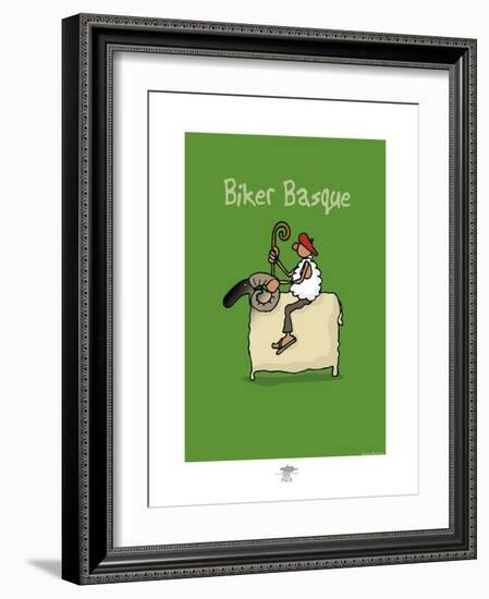 Pays B. - Biker basque-Sylvain Bichicchi-Framed Art Print