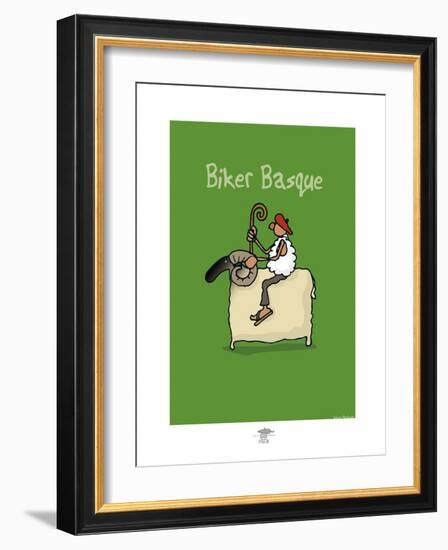 Pays B. - Biker basque-Sylvain Bichicchi-Framed Art Print