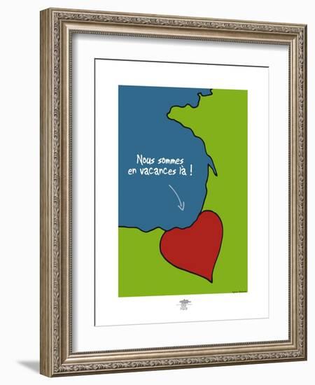 Pays B. - Cœur basque-Sylvain Bichicchi-Framed Art Print