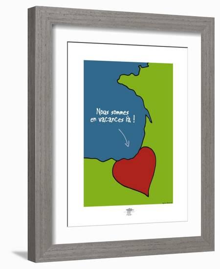 Pays B. - Cœur basque-Sylvain Bichicchi-Framed Art Print