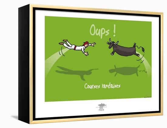 Pays B. - Courses landaise-Sylvain Bichicchi-Framed Stretched Canvas