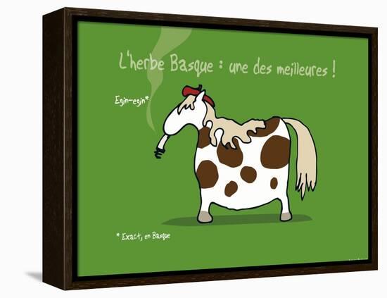 Pays B. - L'herbe basque-Sylvain Bichicchi-Framed Stretched Canvas