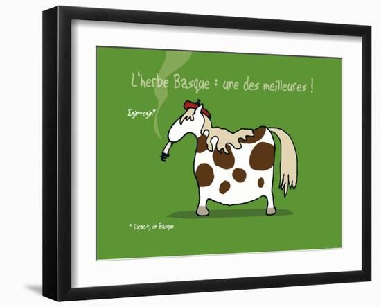 Pays B. - L'herbe basque-Sylvain Bichicchi-Framed Art Print