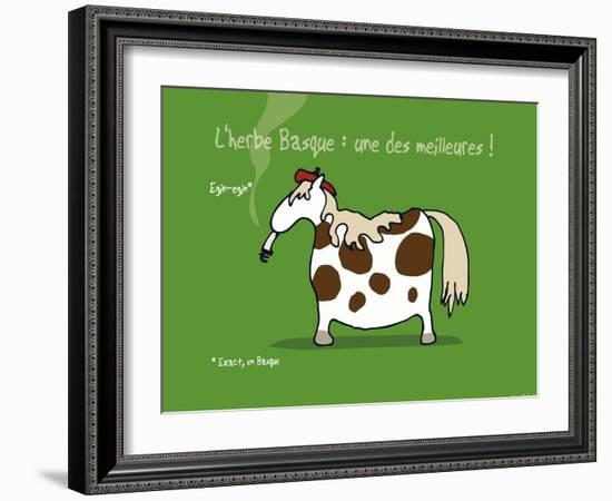 Pays B. - L'herbe basque-Sylvain Bichicchi-Framed Art Print