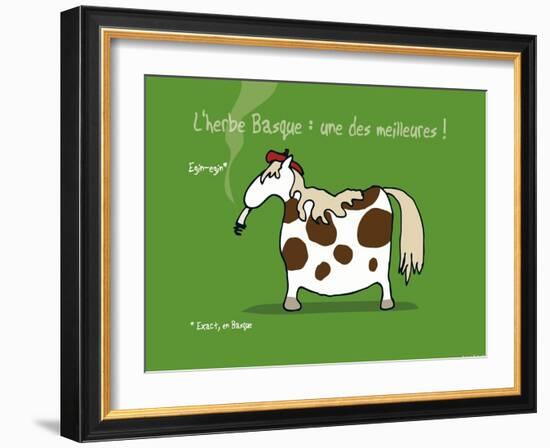 Pays B. - L'herbe basque-Sylvain Bichicchi-Framed Art Print