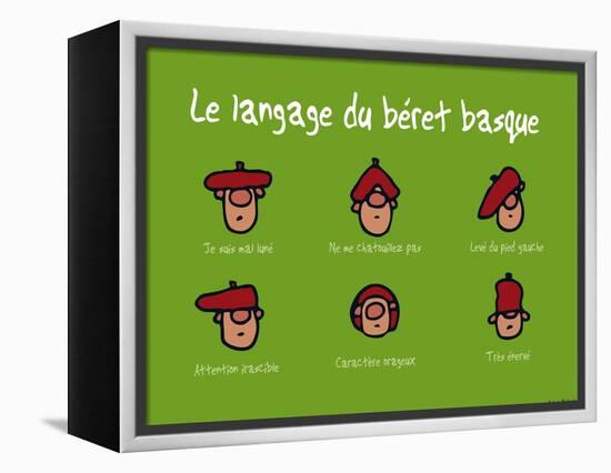 Pays B. - Langage du béret basque-Sylvain Bichicchi-Framed Stretched Canvas