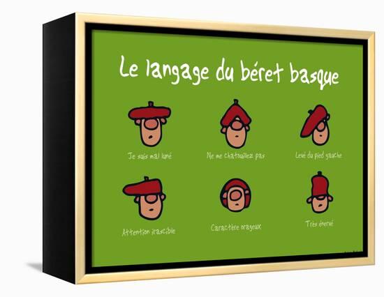 Pays B. - Langage du béret basque-Sylvain Bichicchi-Framed Stretched Canvas