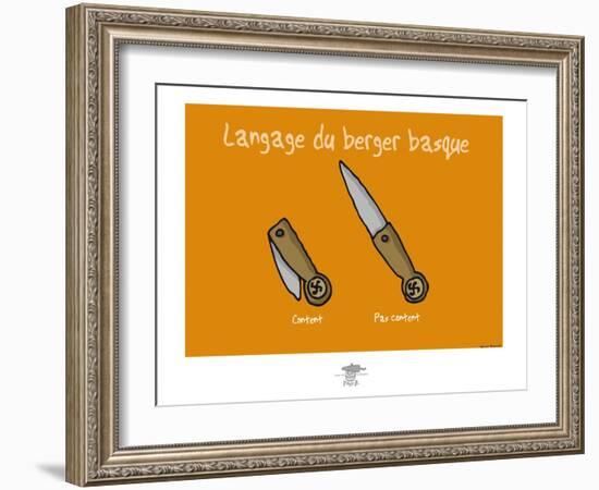 Pays B. - Langage du berger basque-Sylvain Bichicchi-Framed Art Print