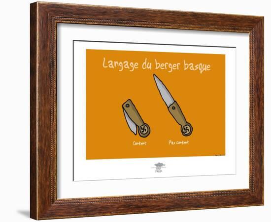 Pays B. - Langage du berger basque-Sylvain Bichicchi-Framed Art Print