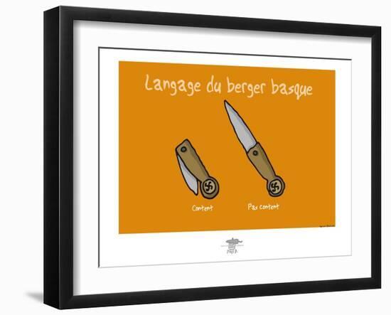Pays B. - Langage du berger basque-Sylvain Bichicchi-Framed Art Print