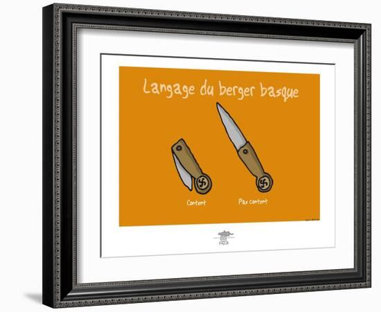 Pays B. - Langage du berger basque-Sylvain Bichicchi-Framed Art Print