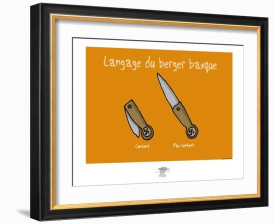 Pays B. - Langage du berger basque-Sylvain Bichicchi-Framed Art Print