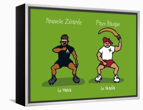 Pays B. - Le Haka basque-Sylvain Bichicchi-Framed Stretched Canvas