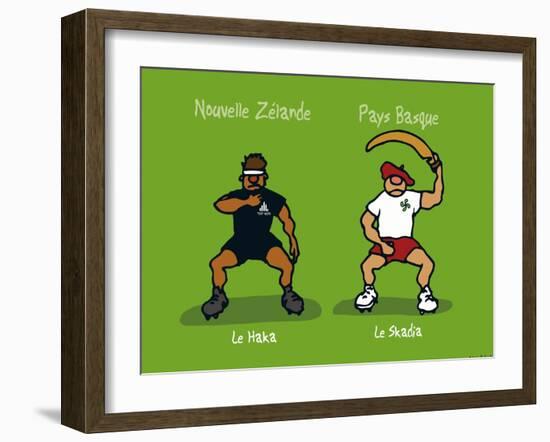 Pays B. - Le Haka basque-Sylvain Bichicchi-Framed Art Print