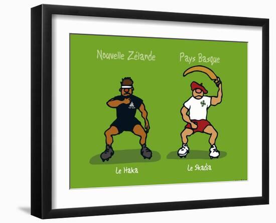 Pays B. - Le Haka basque-Sylvain Bichicchi-Framed Art Print