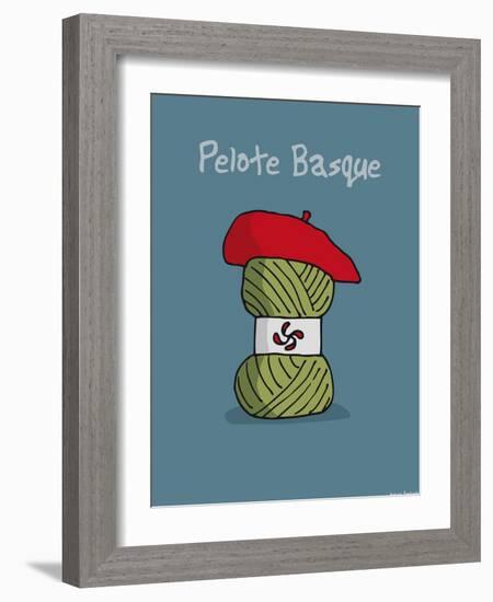 Pays B. - Pelote basque-Sylvain Bichicchi-Framed Art Print