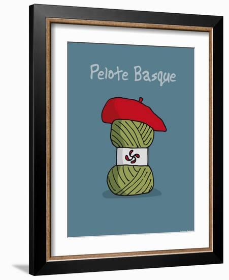 Pays B. - Pelote basque-Sylvain Bichicchi-Framed Art Print