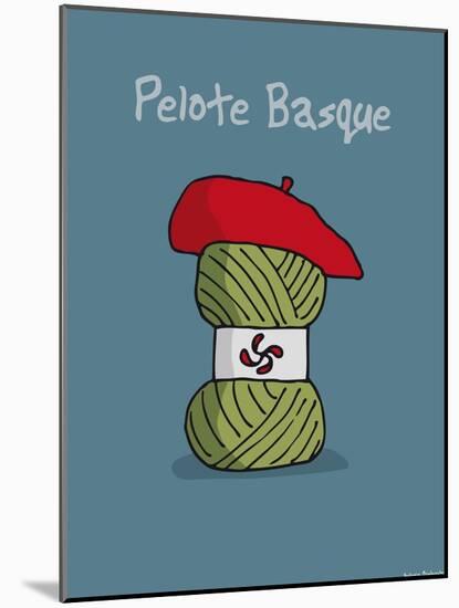 Pays B. - Pelote basque-Sylvain Bichicchi-Mounted Art Print