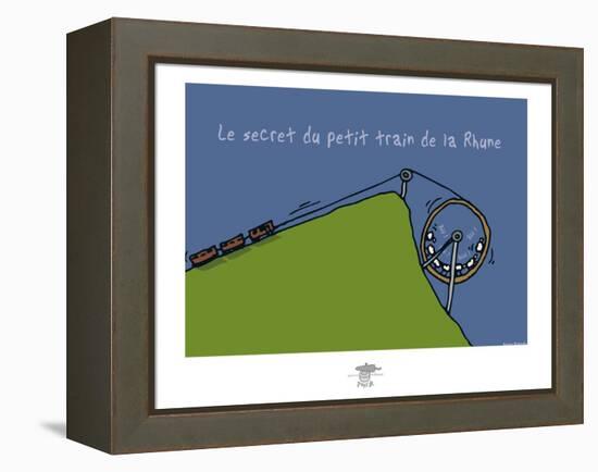 Pays B. - Petit train de la Rune-Sylvain Bichicchi-Framed Stretched Canvas