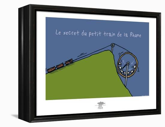 Pays B. - Petit train de la Rune-Sylvain Bichicchi-Framed Stretched Canvas