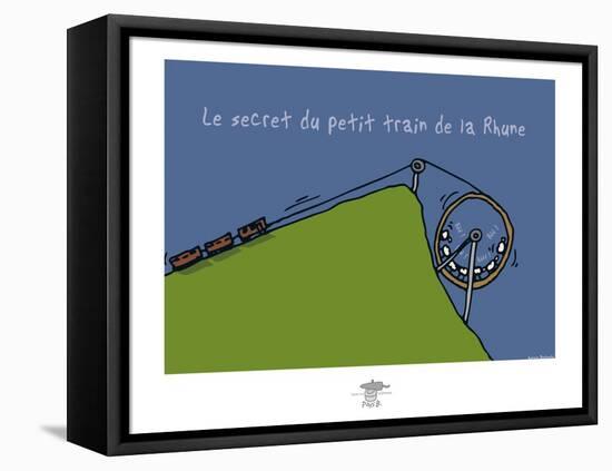 Pays B. - Petit train de la Rune-Sylvain Bichicchi-Framed Stretched Canvas