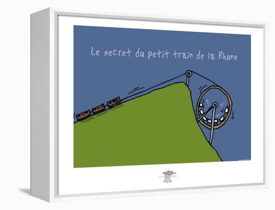 Pays B. - Petit train de la Rune-Sylvain Bichicchi-Framed Stretched Canvas