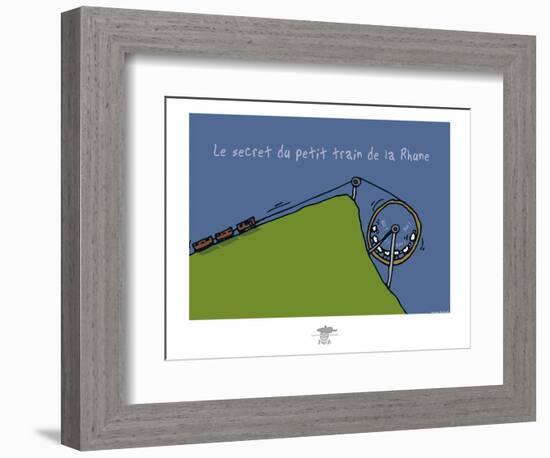Pays B. - Petit train de la Rune-Sylvain Bichicchi-Framed Premium Giclee Print