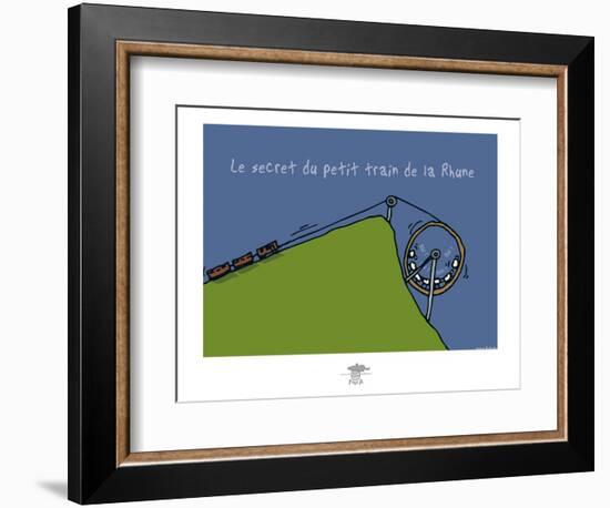 Pays B. - Petit train de la Rune-Sylvain Bichicchi-Framed Premium Giclee Print