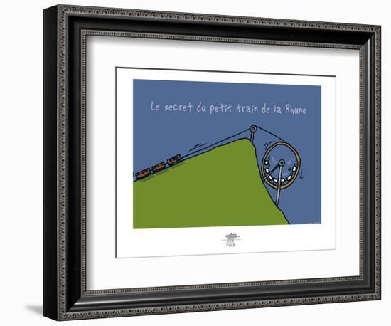 Pays B. - Petit train de la Rune-Sylvain Bichicchi-Framed Premium Giclee Print