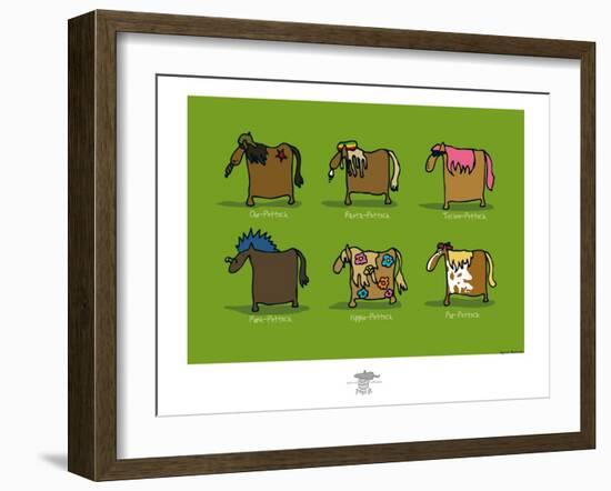 Pays B. - Pottoks-Sylvain Bichicchi-Framed Art Print