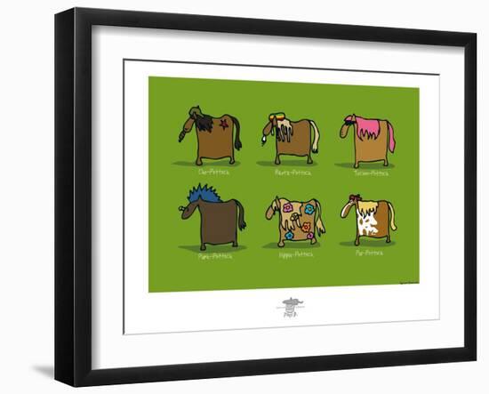 Pays B. - Pottoks-Sylvain Bichicchi-Framed Art Print