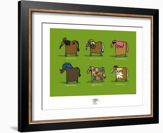 Pays B. - Pottoks-Sylvain Bichicchi-Framed Art Print