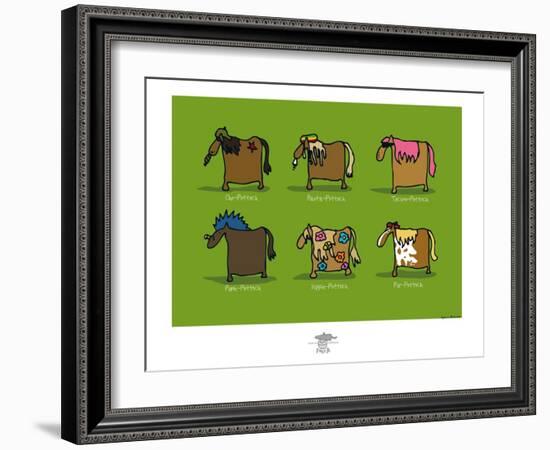 Pays B. - Pottoks-Sylvain Bichicchi-Framed Art Print