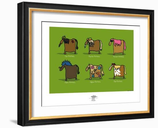 Pays B. - Pottoks-Sylvain Bichicchi-Framed Art Print