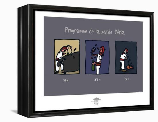 Pays B. - Programme de la féria-Sylvain Bichicchi-Framed Stretched Canvas