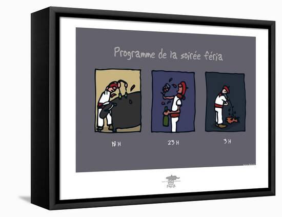 Pays B. - Programme de la féria-Sylvain Bichicchi-Framed Stretched Canvas