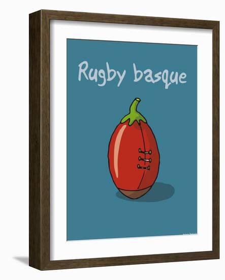 Pays B. - Rugby basque-Sylvain Bichicchi-Framed Art Print